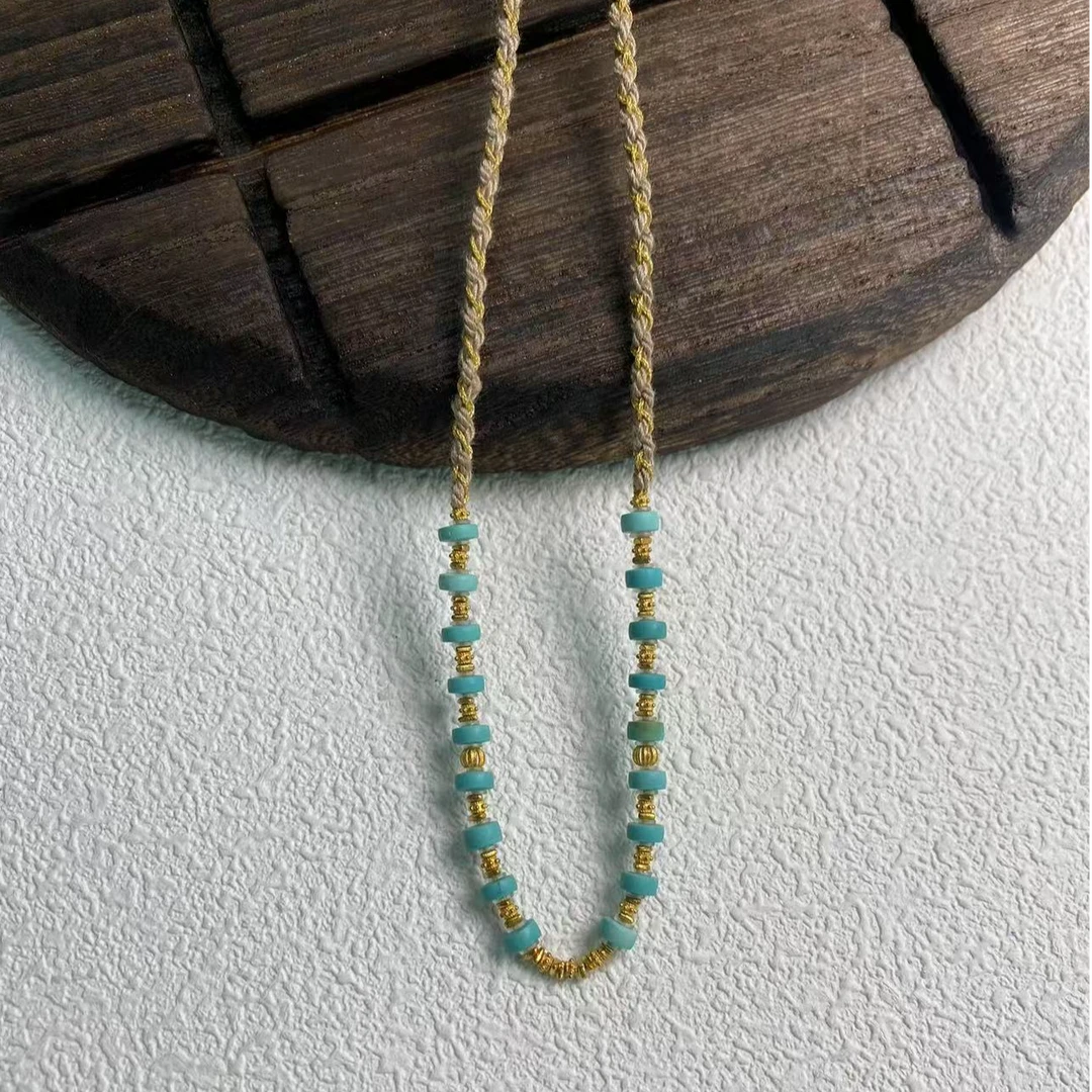 【乐小福珠宝】百香*18K金绿松石项链