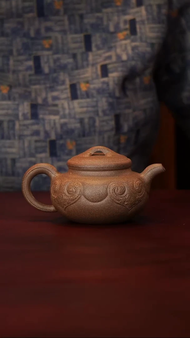 茶壶紫砂原矿高端紫砂--仿古如意