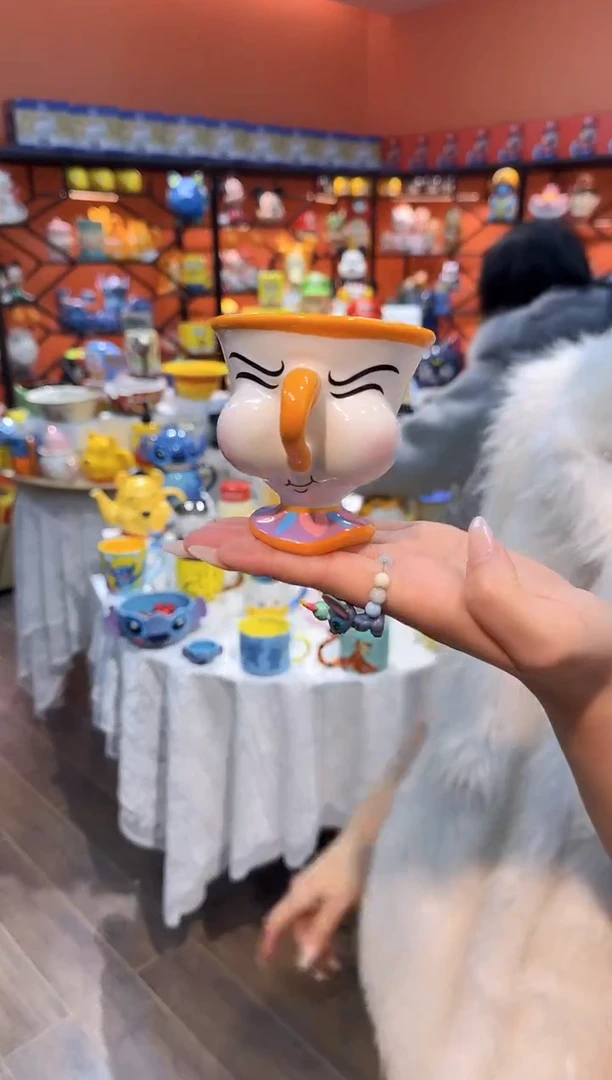 瓷片@@可爱手工制作陶瓷杯杯