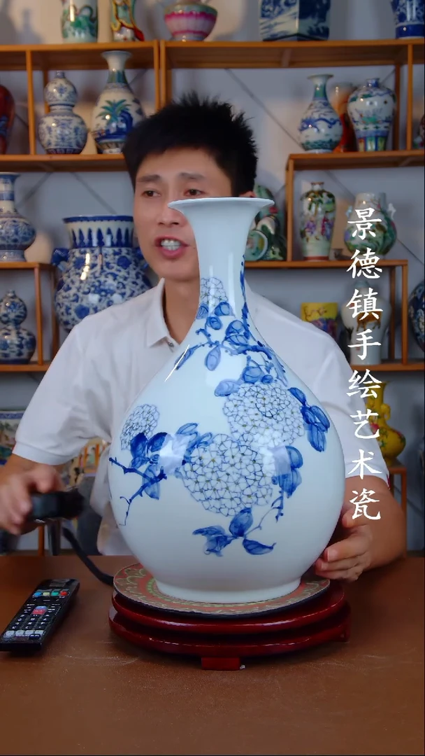 摆件景德镇手工手绘陶瓷摆件11
