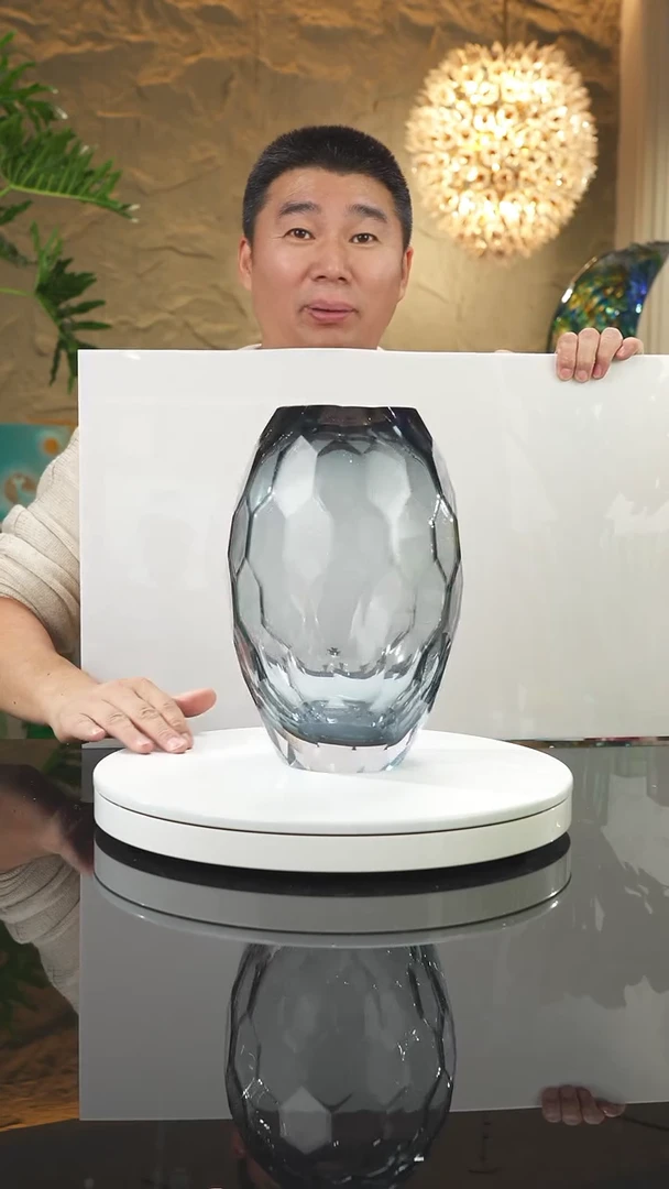 【闪购商品】摆件福利灰色切面花瓶