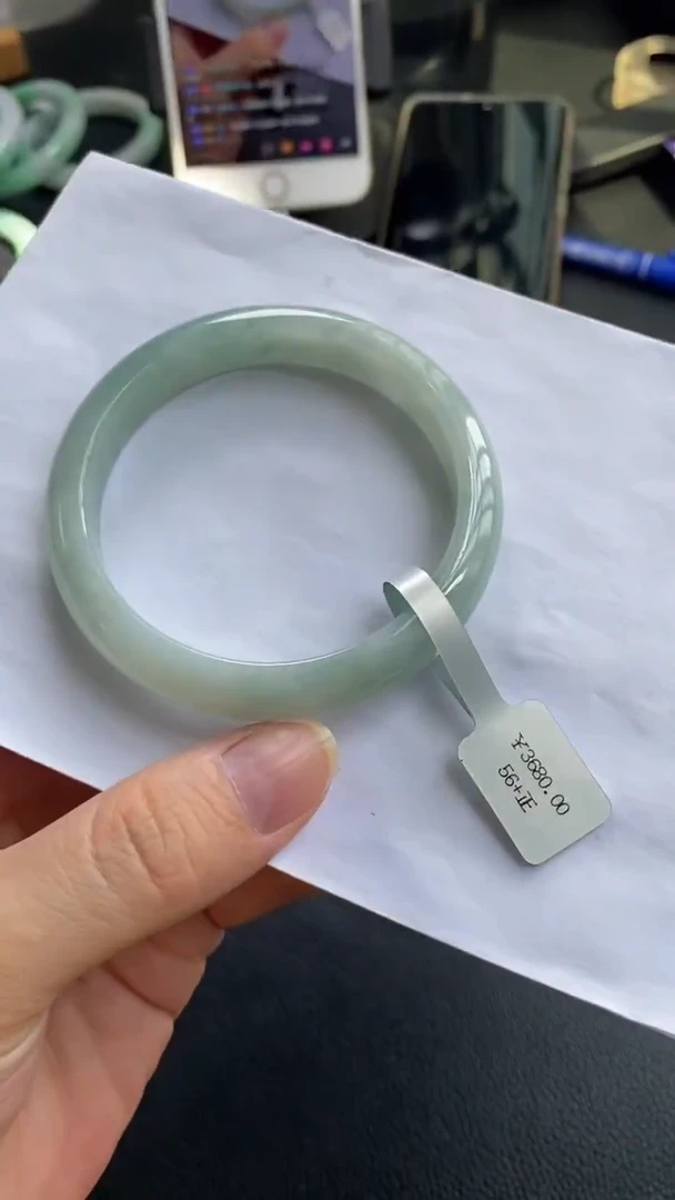 未镶嵌手镯翡翠//20255781    56正圈