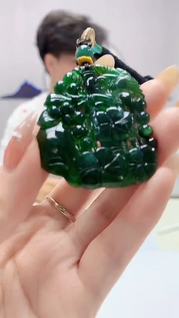 定制翡翠未镶嵌4688DD-毛货挂件111
