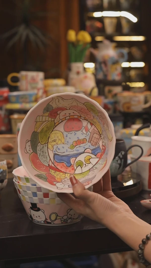 景德镇釉下彩绘设计师款式陶瓷