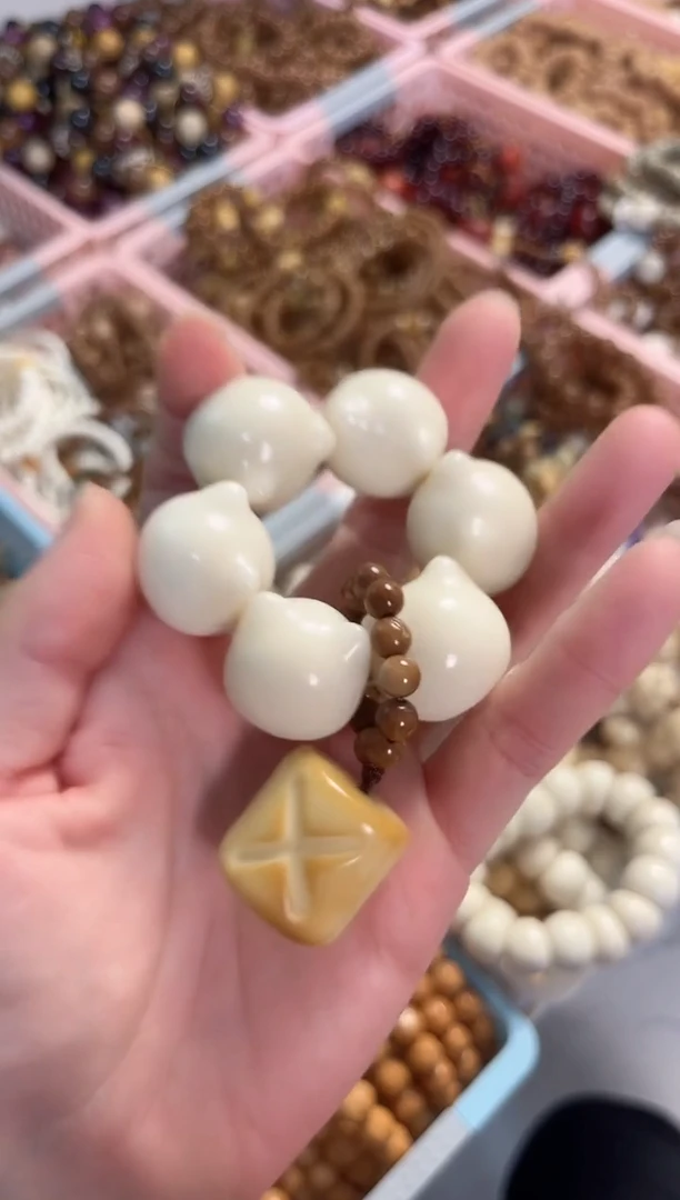 菩提根/象牙果手串象牙果猫头手捻2.2（面包）