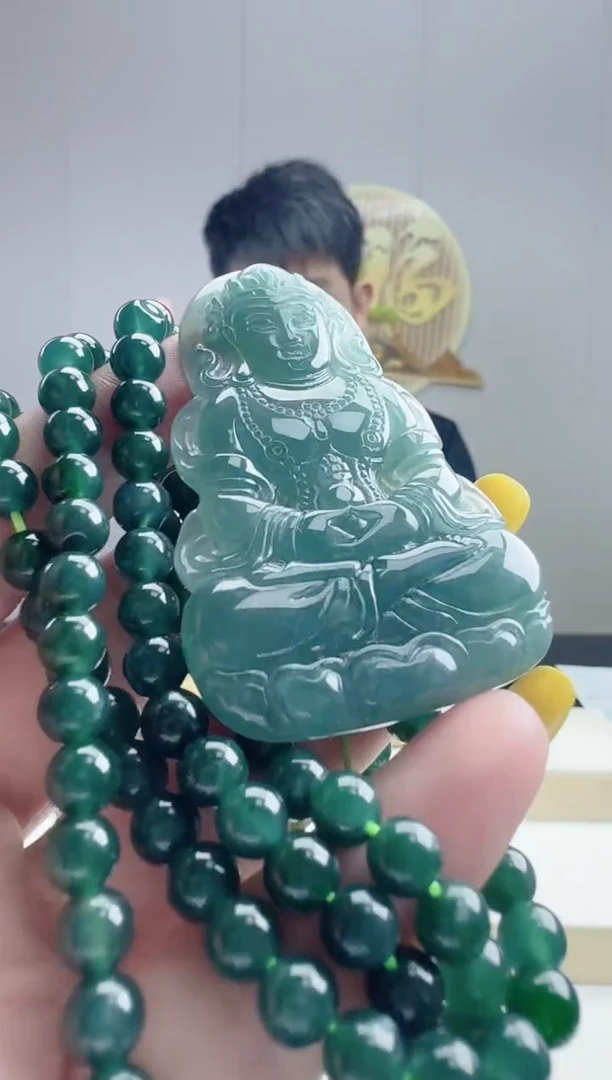 颈饰未镶嵌翡翠天然A货翡翠  多样性随机发其一