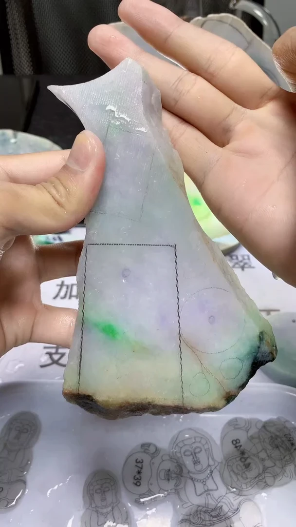 翡翠裸石缅甸天然A货8353