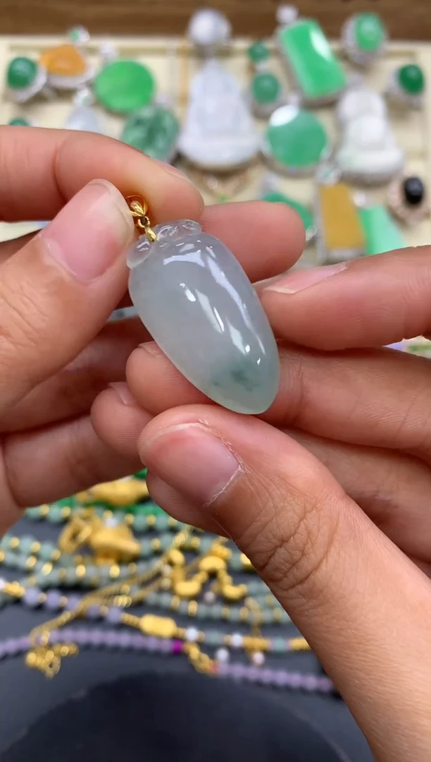 【闪购商品】翡翠颈饰18K金镶嵌28-中国好珍宝