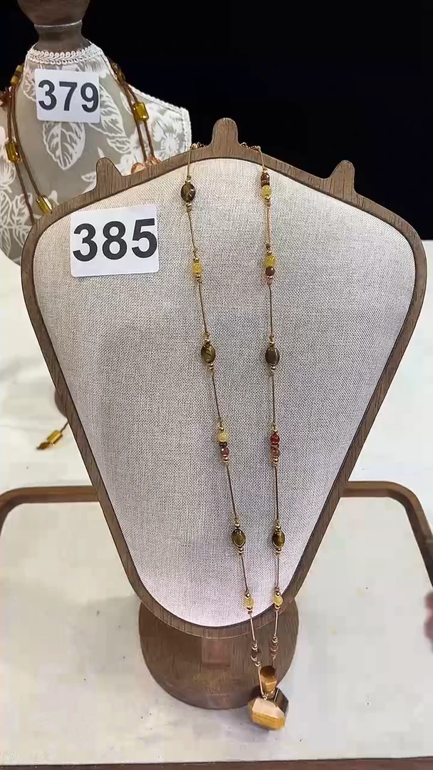 项链钛钢淡水珍珠385