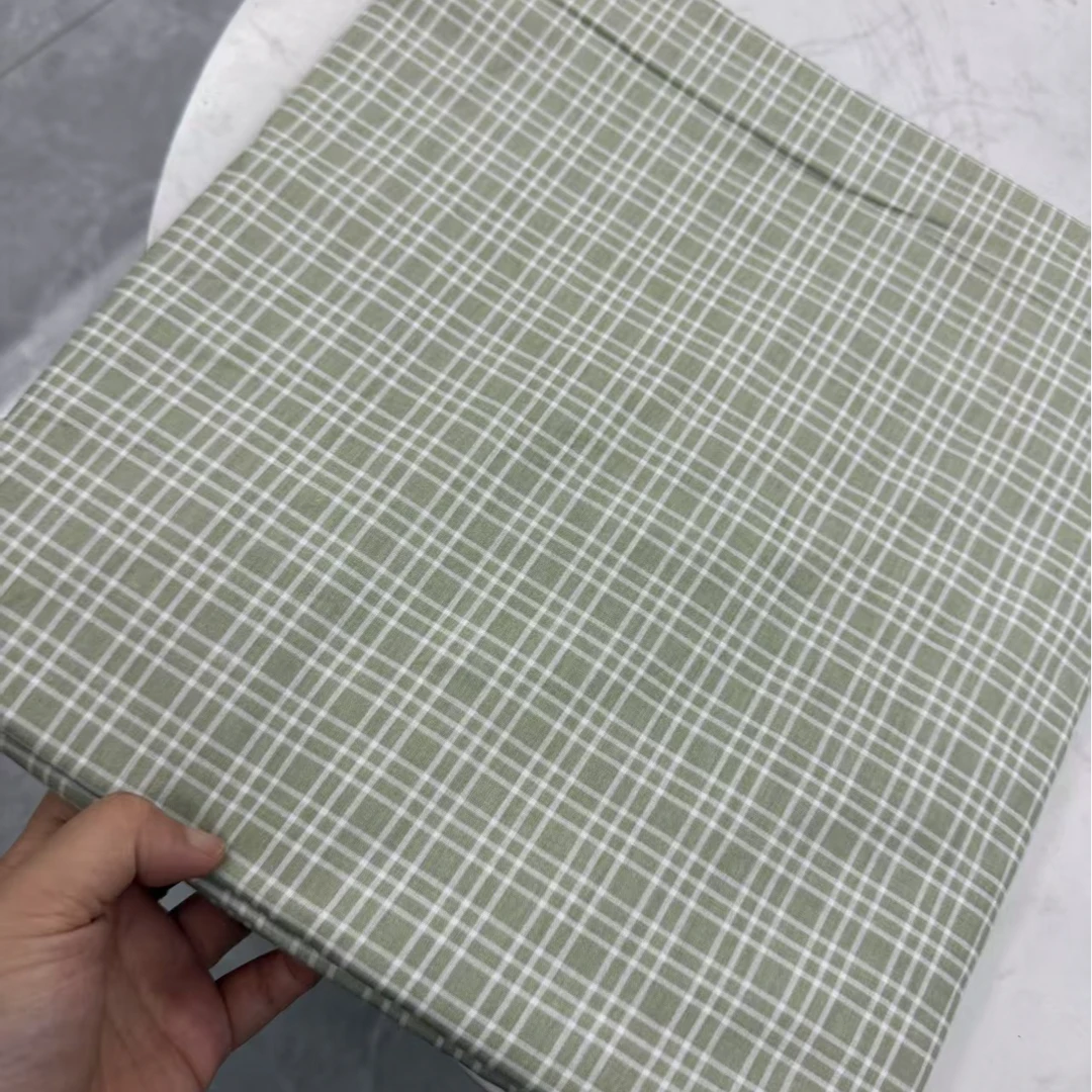 梵格-绿薄款四件套印花卧室简约棉床单