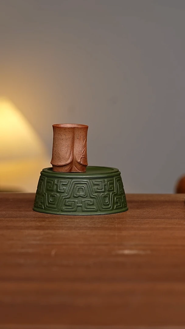 茶壶紫砂竹韵杯大