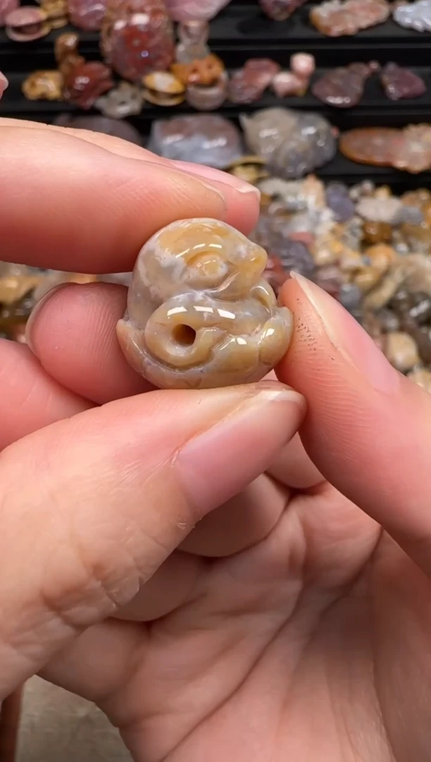硅化珊瑚（珊瑚玉）未镶嵌颈饰603