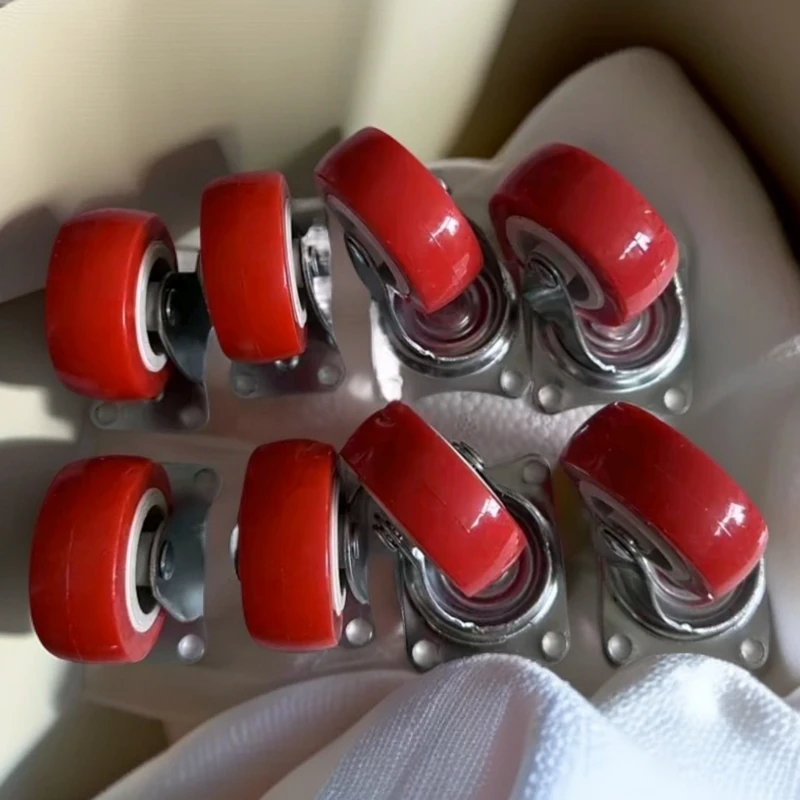 8个2寸耐磨滚轮家具推车万向定向脚轮滑轮【4+4】