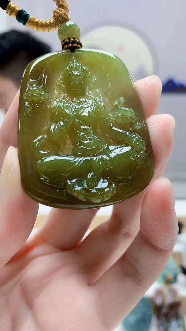 未镶嵌定制翡翠5028zm-毛货挂件186