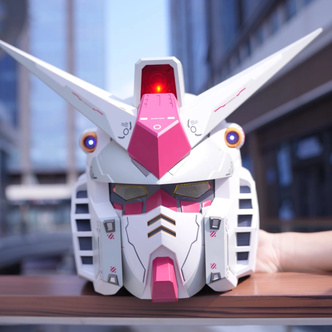 现货!!TOP【RX-78】元祖摆件带底座专属可佩戴面具感应发光diy摆件