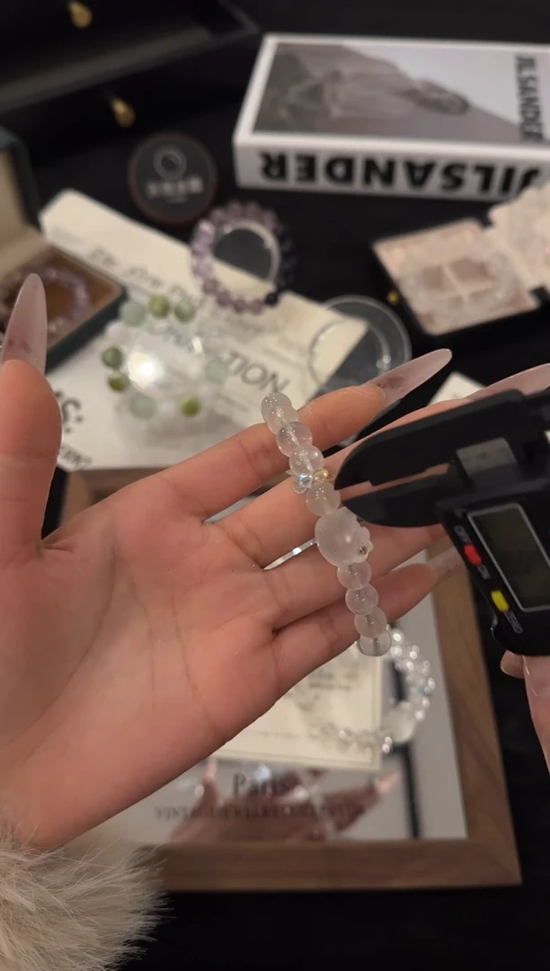 未镶嵌手链水晶奶白晶x3475