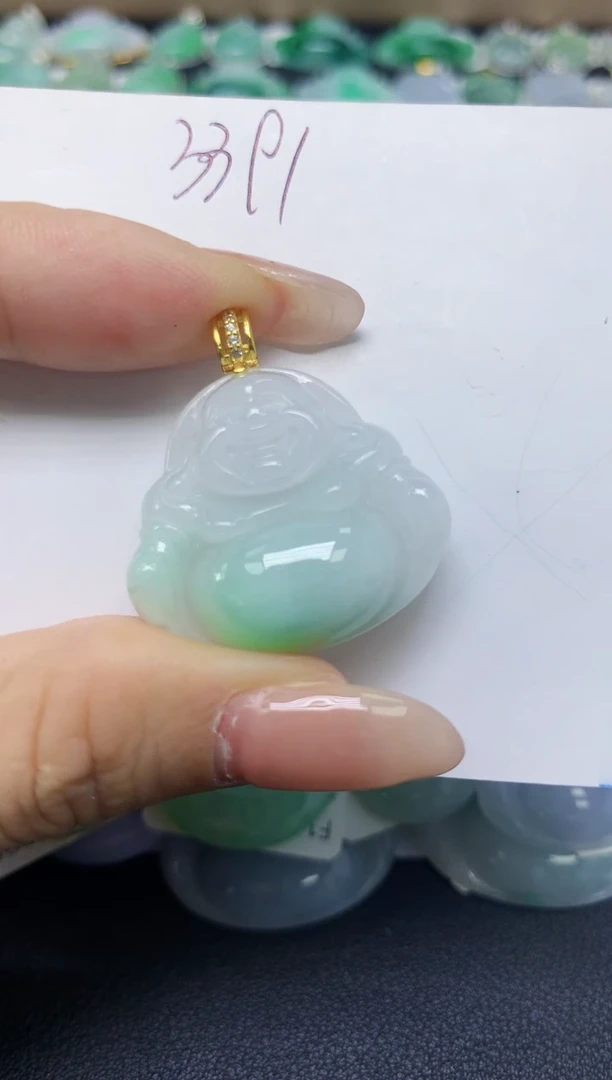 翡翠未镶嵌颈饰 天然缅甸翡翠A货