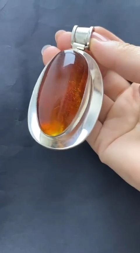 未镶嵌琥珀裸石琥珀吊坠
