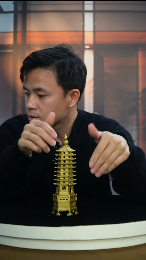 黄铜文昌塔9层全黄铜工艺品