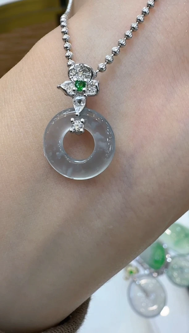 【闪购商品】翡翠吊坠(不含链)银S925镶嵌多样性团购发一件