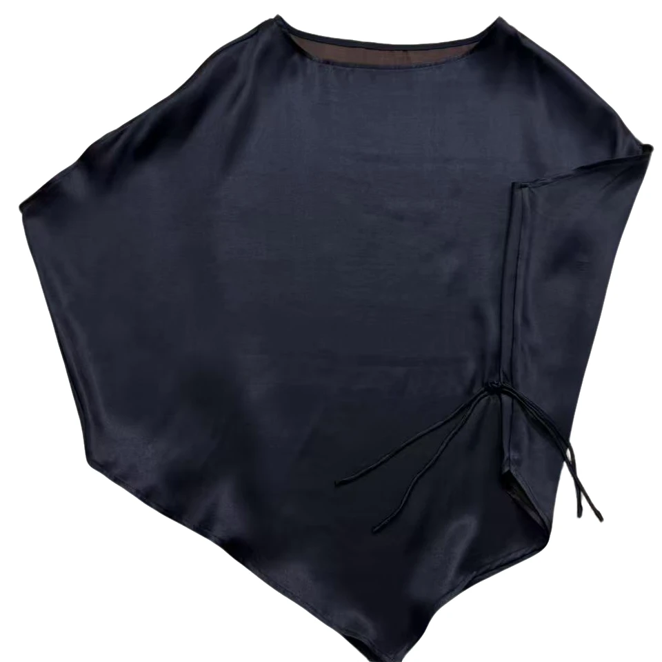 【皮子蝙蝠衫】 100桑蚕丝重锻皮子香云纱国风对襟蝙蝠衫