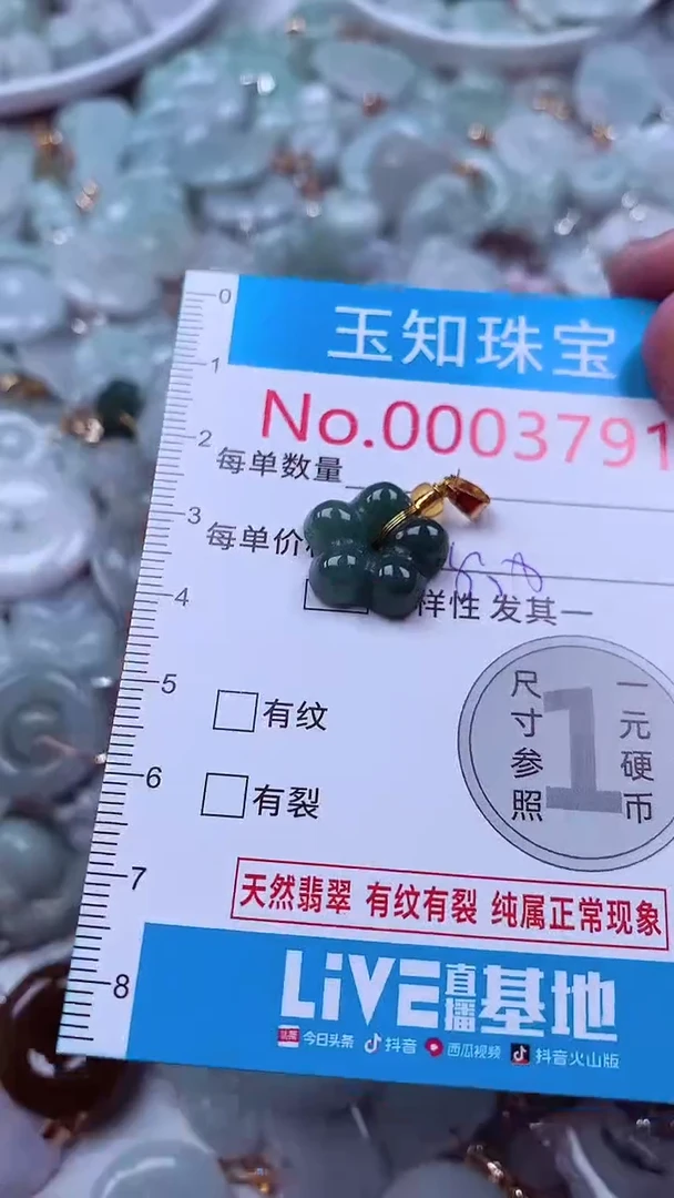吊坠(不含链)未镶嵌翡翠3791