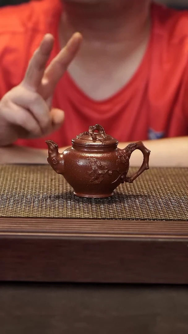 茶壶紫砂【润石堂】精品 报春 99红降坡