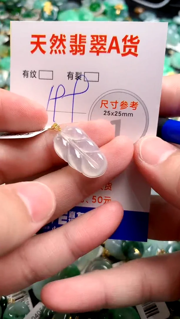 翡翠18K金镶嵌颈饰0264403325