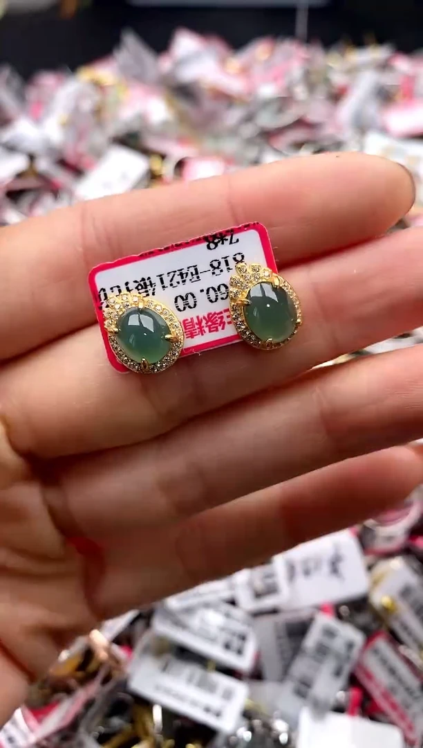 【闪购商品】翡翠戒指银S925镶嵌111111111    3