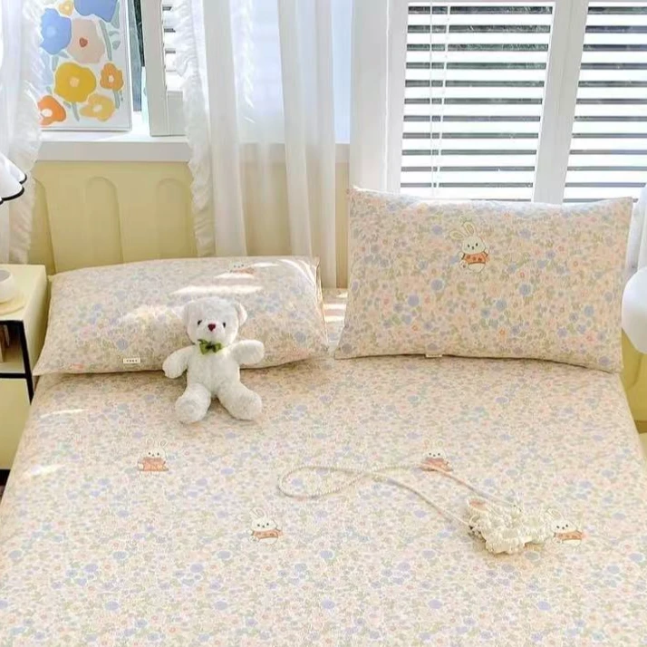 繁花小兔-新款ins风多彩枕套48*74cm（±5cm）