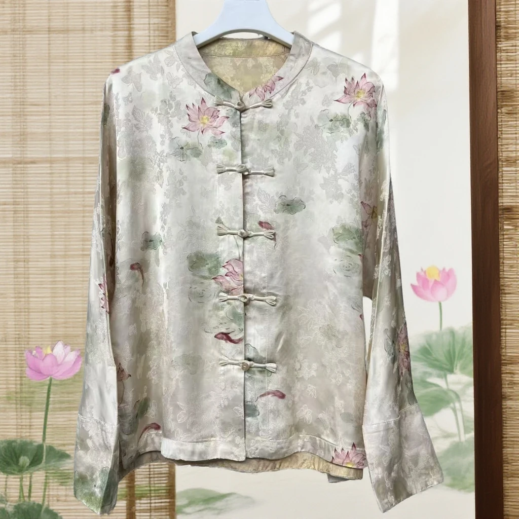 621【荷塘月色】新中式高端时尚洋气百搭女士外套