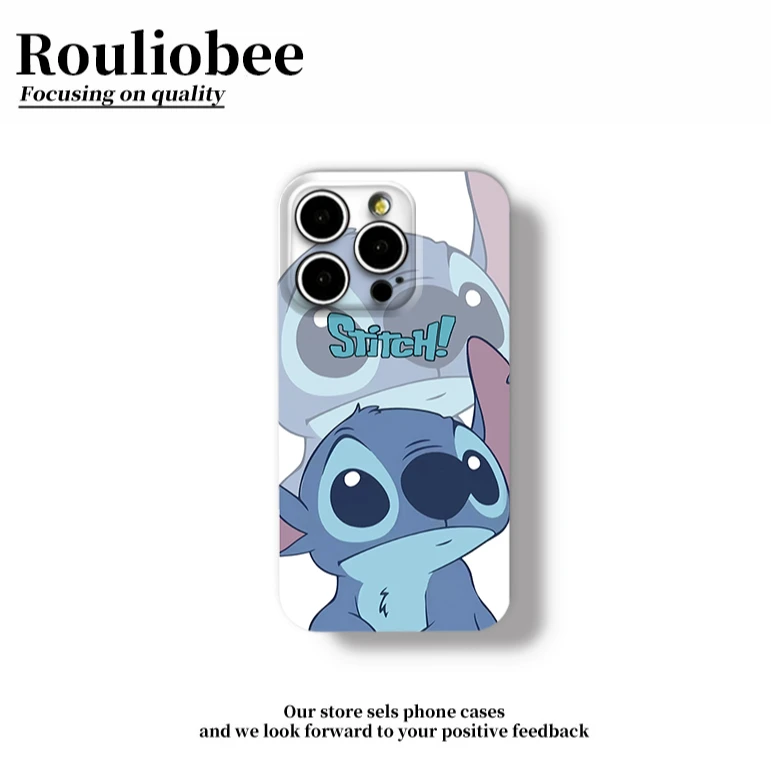 卡通重影史迪奇适用苹果17/16promax菲林手机壳华为vivo小米oppo