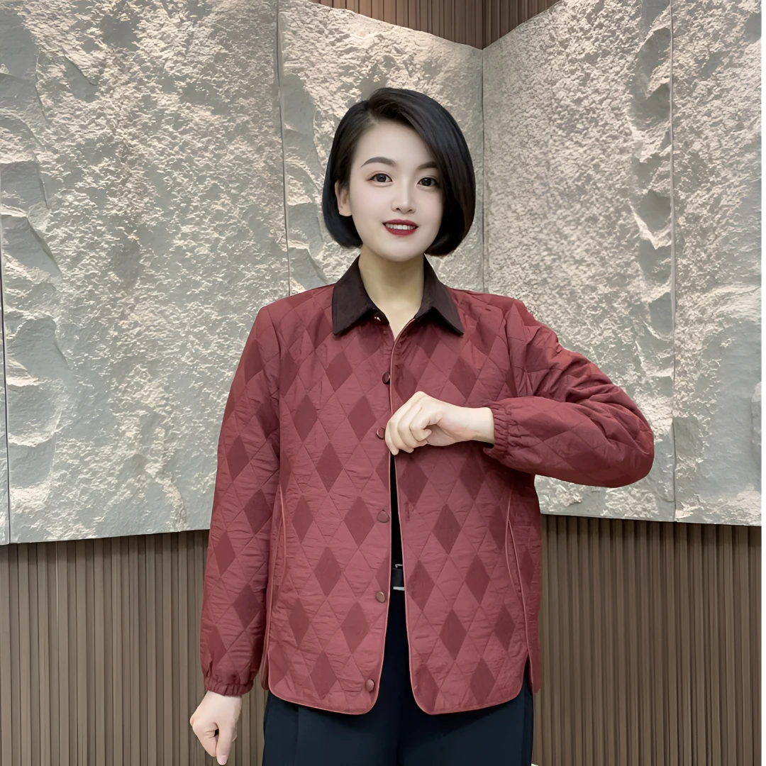 妈妈装流行时尚潮牌女装宽松春秋装外套休闲百搭长袖大码老年潮牌