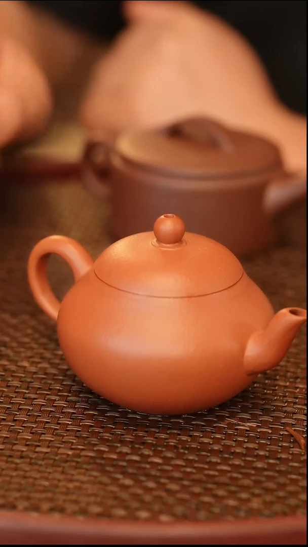 茶壶紫砂全手 大红袍 梨型 160cc