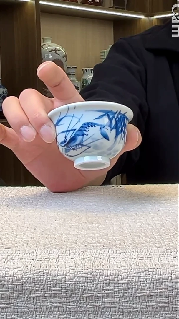 瓷片景德镇毛仔柴窑杯