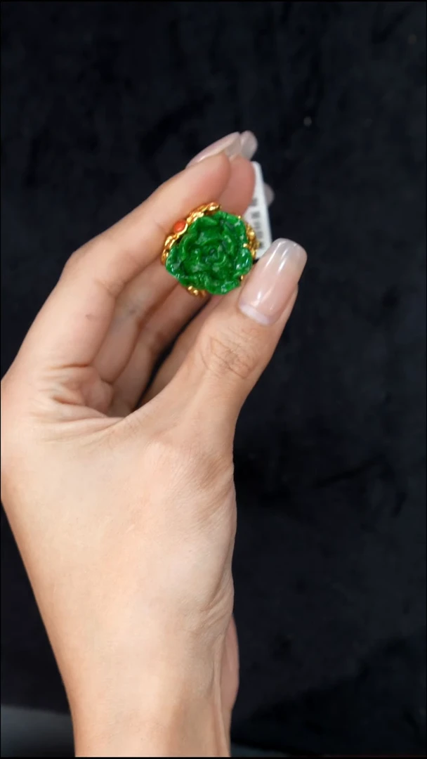 未镶嵌戒指翡翠73