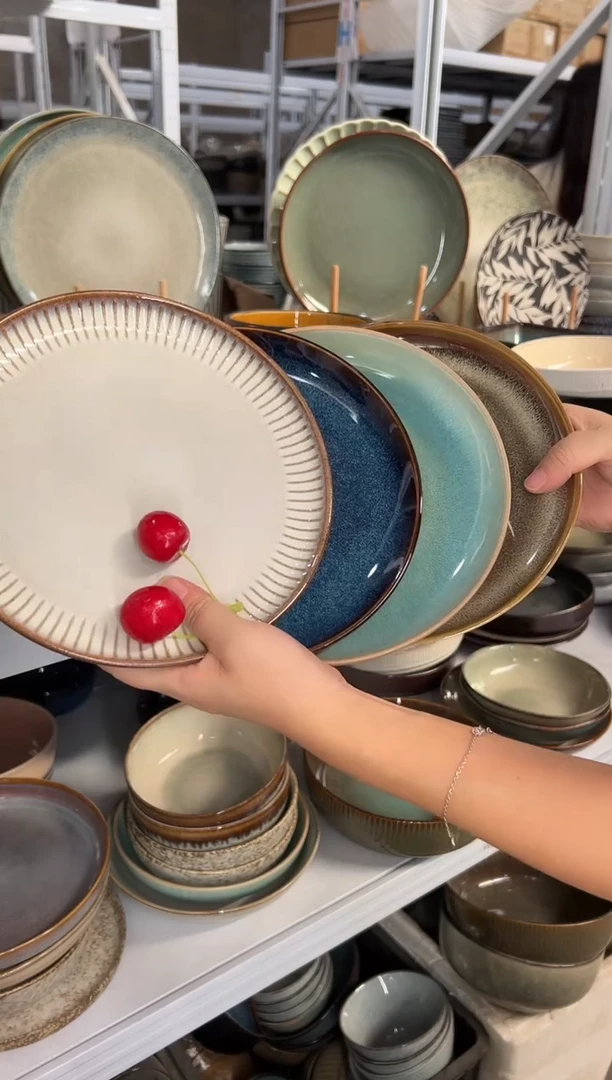 陶瓷外贸尾货瑕疵满20包邮X4 小盘