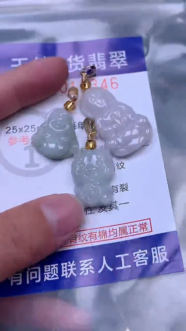 吊坠(赠链)未镶嵌翡翠1