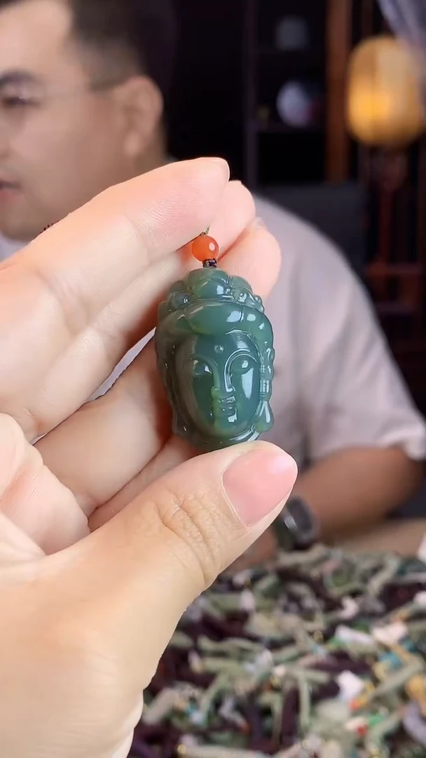 和田玉未镶嵌挂件1