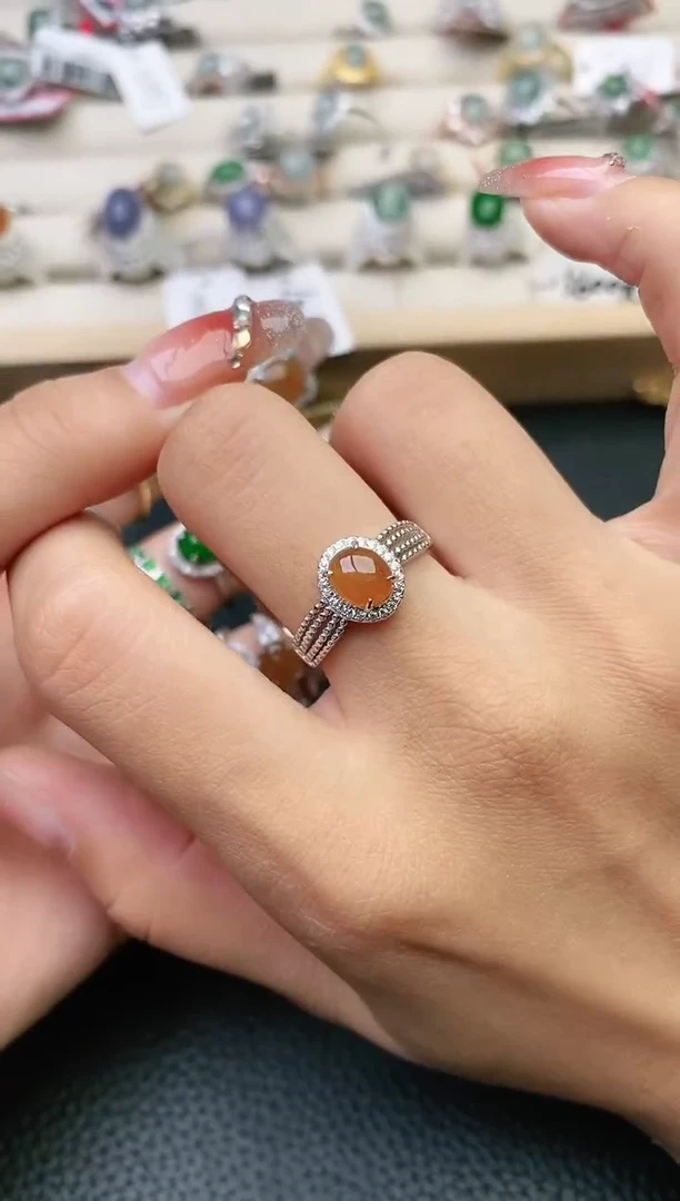 【闪购商品】翡翠戒指银S925镶嵌11111