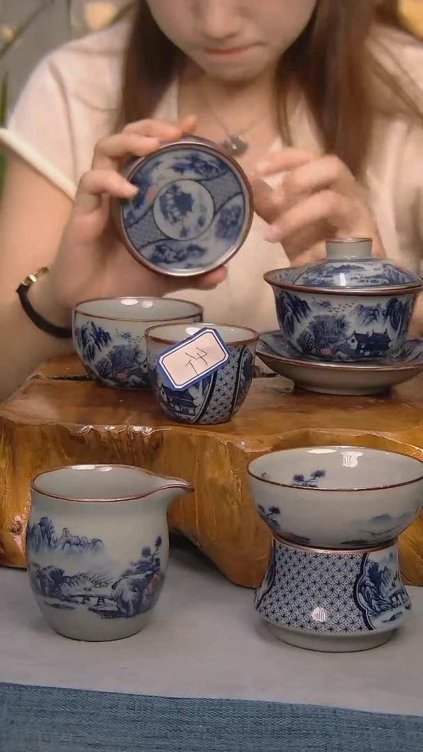 简装家用款9件套 陶瓷家用茶具系列