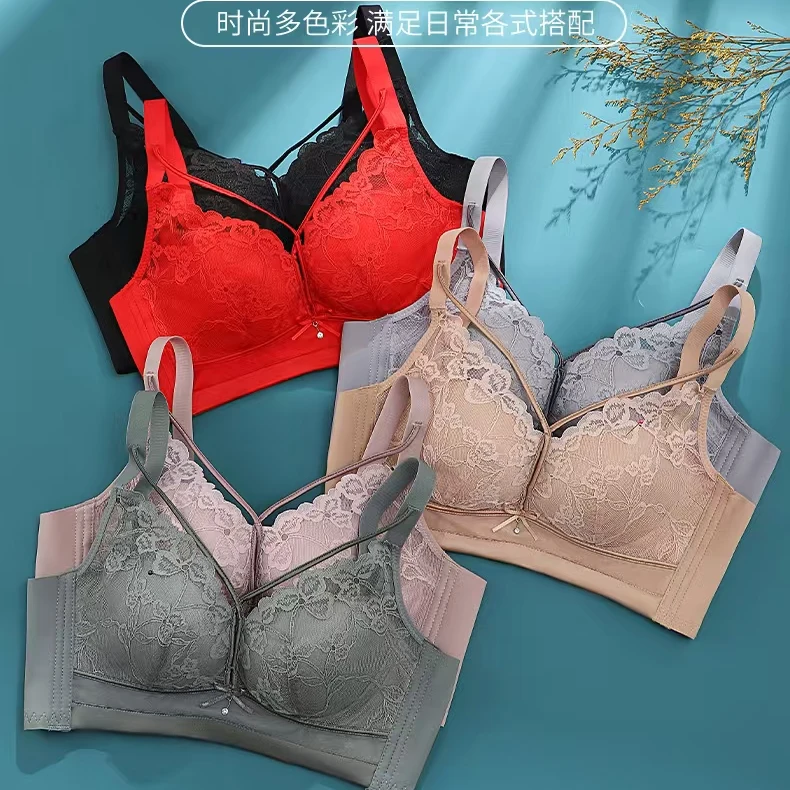 【完美女人】原吊牌AB杯中厚1.5无磁内衣小胸聚拢承上托防下垂文胸