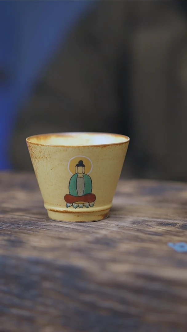 【闪购商品】景德镇手绘无相佛高杯