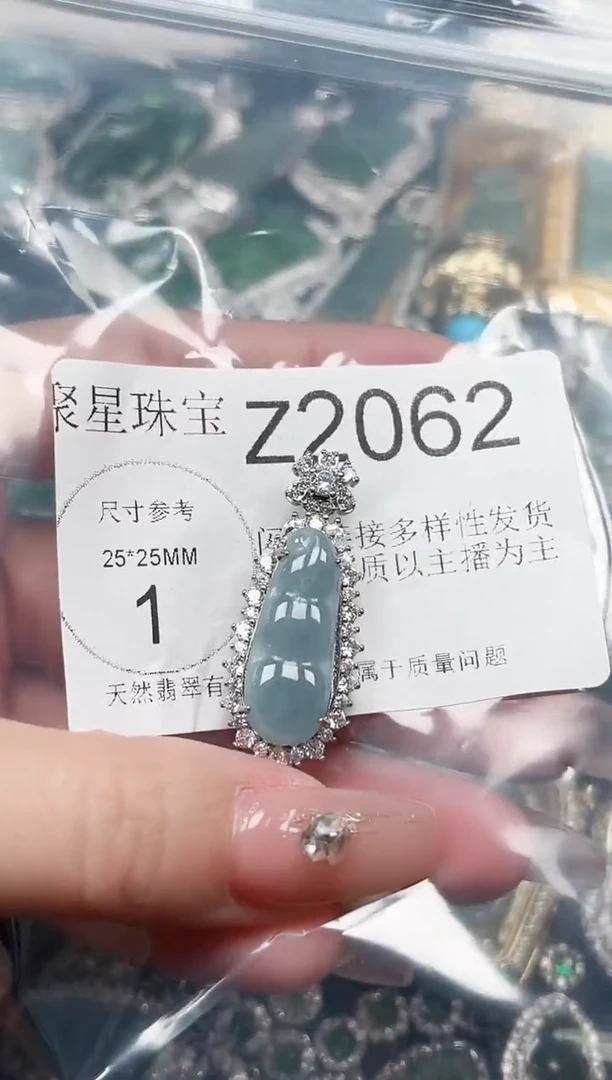【闪购商品】翡翠颈饰未镶嵌赠皮绳2062