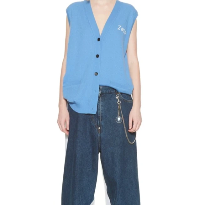 【旦姐春款专属】100羊毛26支精纺羊毛背心时尚休闲百搭无袖25234