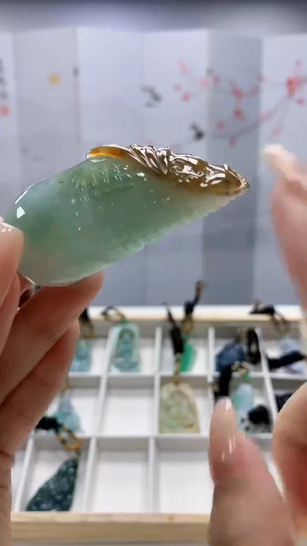 定制翡翠未镶嵌4898xx-毛货挂件148