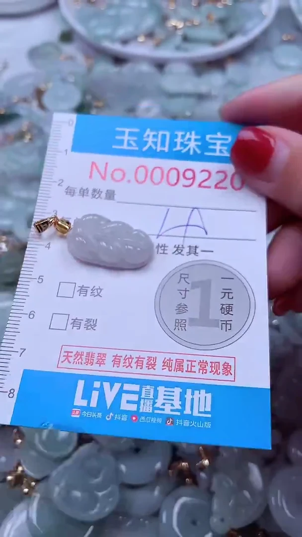 吊坠(不含链)未镶嵌翡翠9220