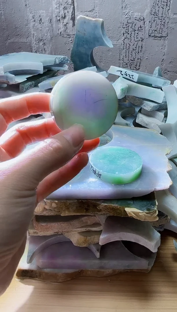 裸石翡翠天然翡翠A货石 南 345