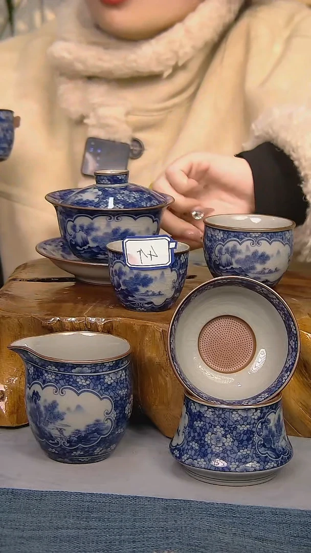 【闪购商品】8件套陶瓷茶具家用简装系列