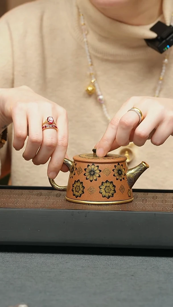 【闪购商品】紫砂茶壶五堂 太阳鱼罩